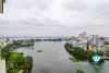 Lake view 3 bedrooms apartment for rent in Truc Bach area